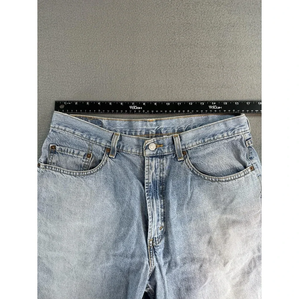 Levi's 569 Shorts Mens 34 Light Wash Blue Denim Loose 11 Inseam Casual Summer